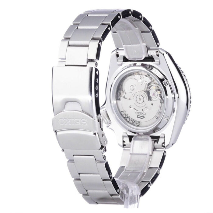 Seiko 5 Sports Automatic Black Dial Silver Steel Strap Watch For Men - SRPD57K1 - Image 11